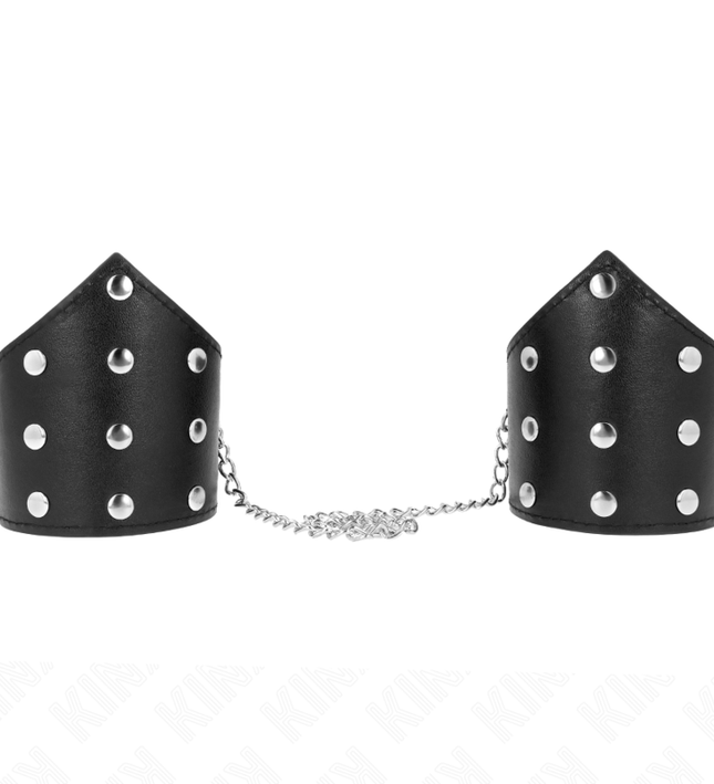 KINK - BLACK POINT STYLE WRISTBANDS WITH CHAIN ADJUSTABLE 17-23 CM X 8.5 CM