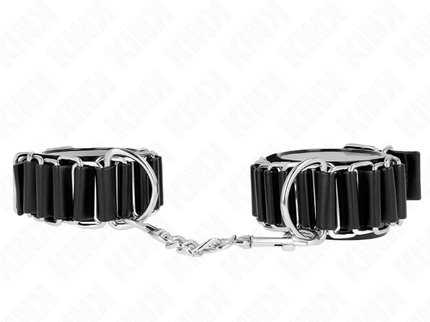 KINK - HINGE-LIKE THIN WRIST RESTRAINTS BLACK ADJUSTRABLE 16-22 CM X 3.5 CM