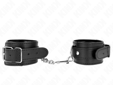 KINK - THIN WRIST RESTRAINTS BLACK ADJUSTABLE 21-33 CM