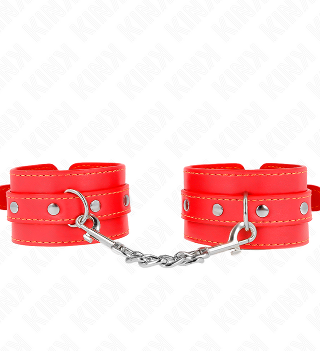 KINK - THIN WRIST RESTRAINTS RED ADJUSTABLE 21-33 CM