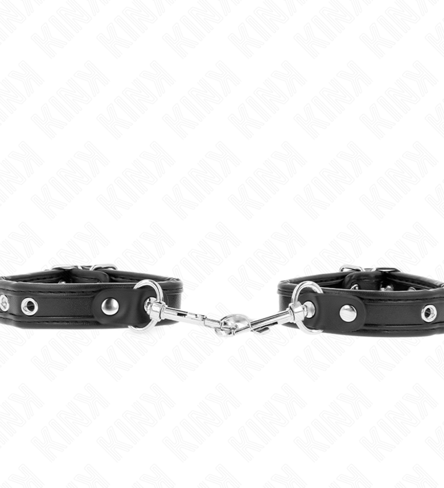 KINK - MINI BLACK WRISTBANDS WITH STUDS ADJUSTABLE 16-22 CM X 2 CM