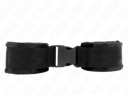 KINK - NYLON BIND HOOK&LOOP WRIST RESTRAINTS RED-BLACK MODEL 1 AJDUSTABLE 25-35 CM X 6 CM