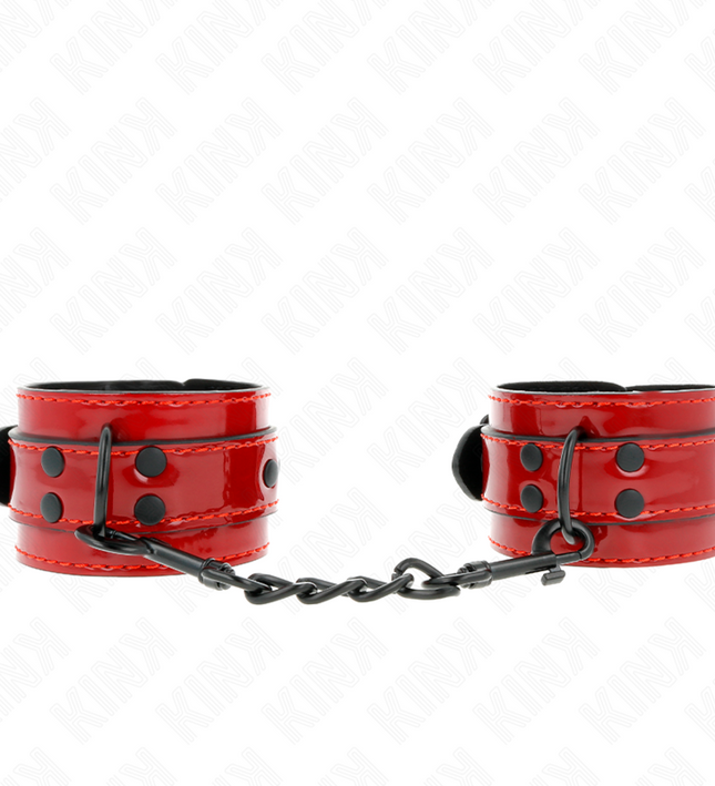 KINK - DARK RED WRIST CUFFS 23 X 5 CM