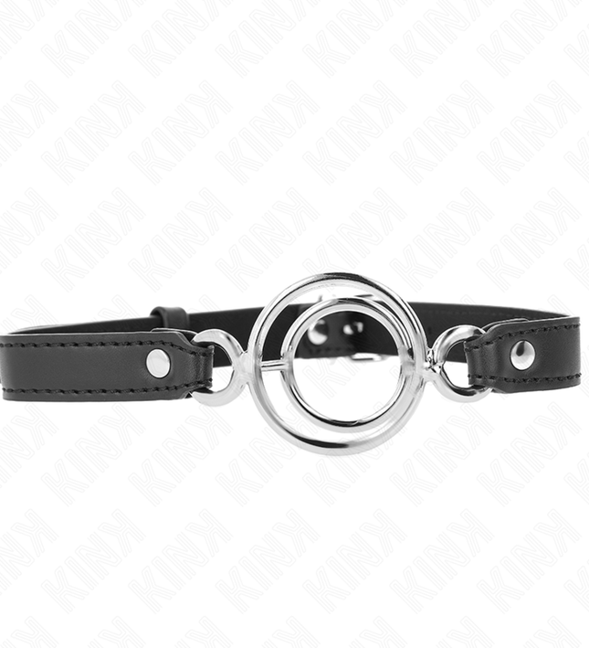 KINK - GAG WITH MULTIPLE O-RINGS 5 CM BLACK 63 X 2.5 CM