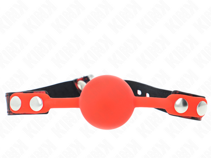 KINK - MODEL 2 SILICONE BALL 4 CM GAG WITH LOCK 60 x 2 CM