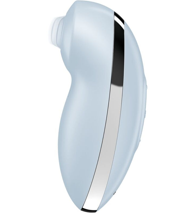 SATISFYER - TAP & CLIMAX 2 VIBRATOR & STIMULATOR BLUE