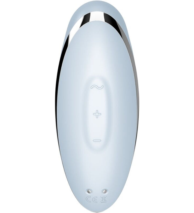 SATISFYER - TAP & CLIMAX 2 VIBRATOR & STIMULATOR BLUE