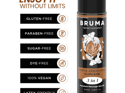 BRUMA - PREMIUM MASSAGE HOT OIL CUPCAKE 3 IN 1 - 100 ML