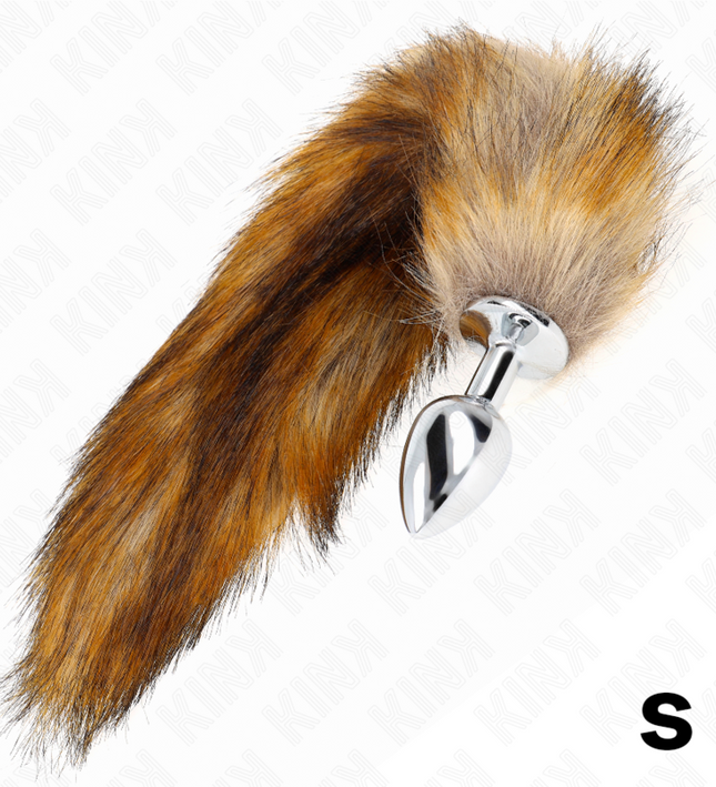 KINK - ANAL PLUG SIZE S 7 X 3 CM WITH SYNTHETIC TAIL 40 CM BROWN
