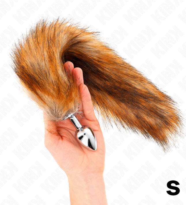 KINK - ANAL PLUG SIZE S 7 X 3 CM WITH SYNTHETIC TAIL 40 CM BROWN