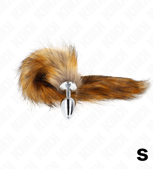 KINK - ANAL PLUG SIZE S 7 X 3 CM WITH SYNTHETIC TAIL 40 CM BROWN