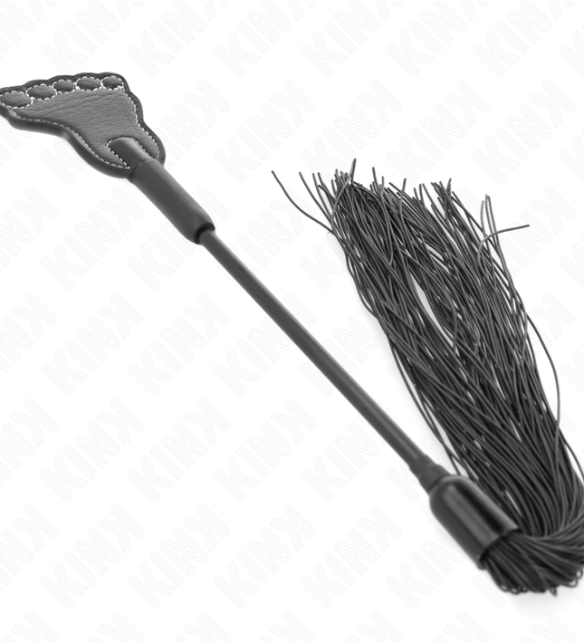 KINK - FOOT SHAPED PADDLE WITH TASSEL WHIP 31 CM