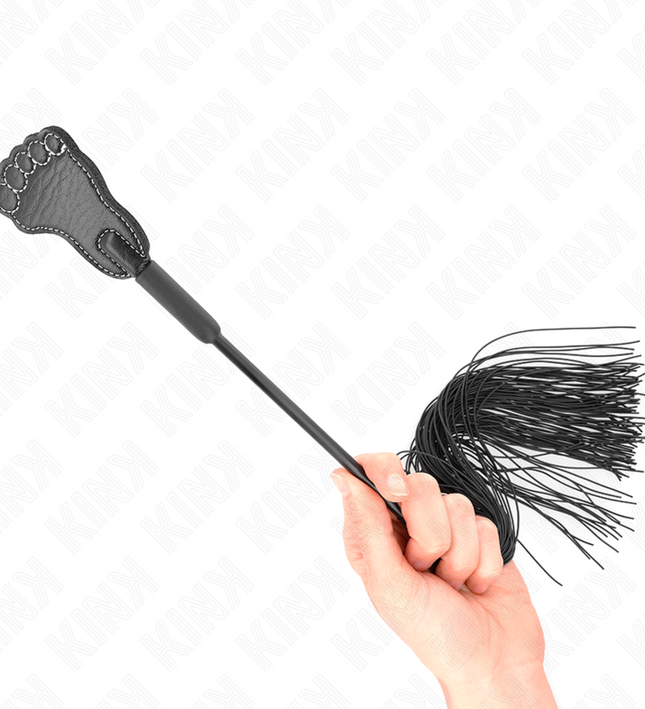 KINK - FOOT SHAPED PADDLE WITH TASSEL WHIP 31 CM