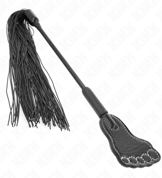KINK - FOOT SHAPED PADDLE WITH TASSEL WHIP 31 CM