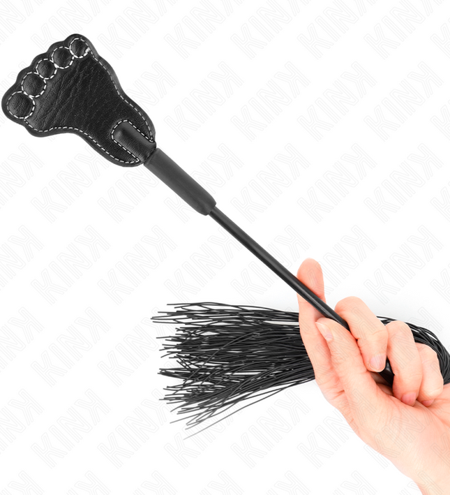 KINK - FOOT SHAPED PADDLE WITH TASSEL WHIP 31 CM