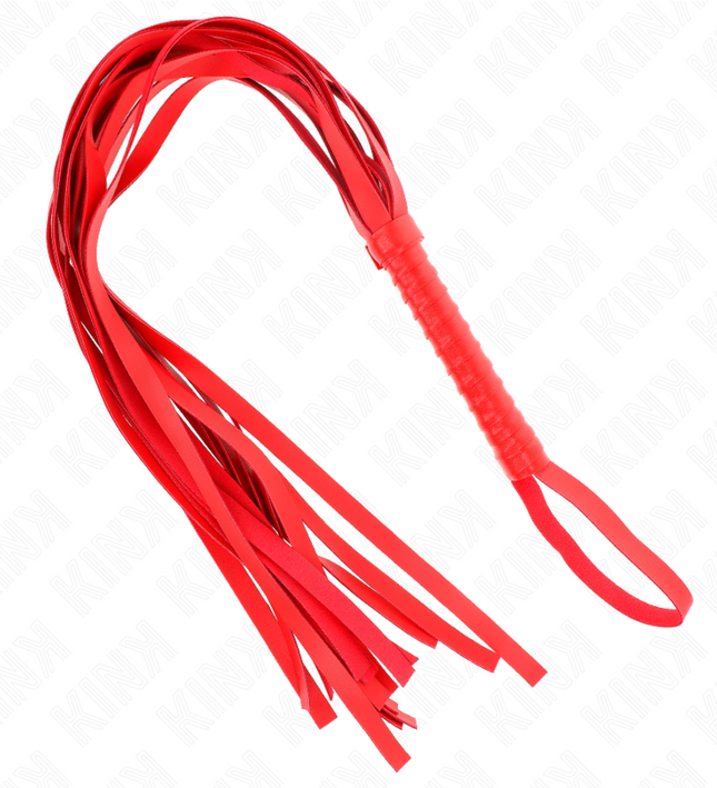 KINK - RED SHORT HANDLE LONG TAIL WHIP 70 CM