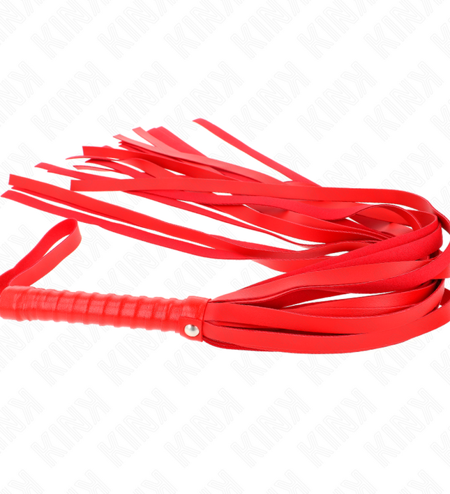 KINK - RED SHORT HANDLE LONG TAIL WHIP 70 CM