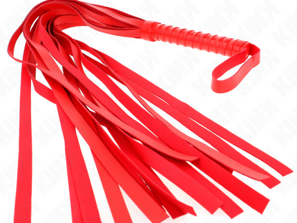KINK - RED SHORT HANDLE LONG TAIL WHIP 70 CM