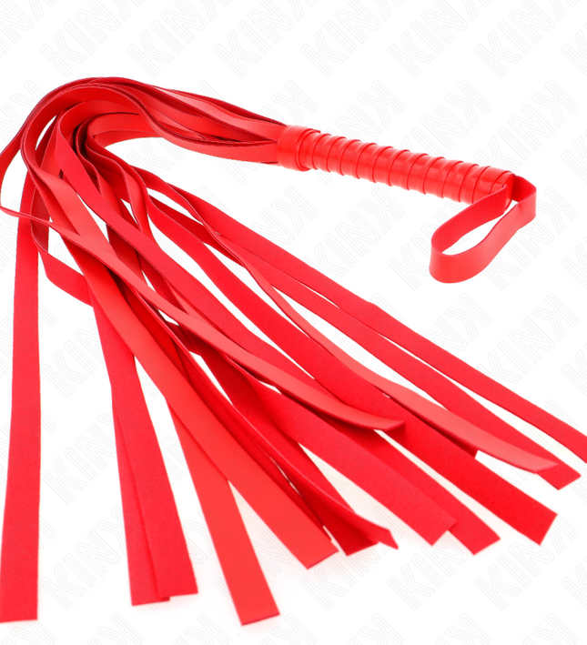 KINK - RED SHORT HANDLE LONG TAIL WHIP 70 CM