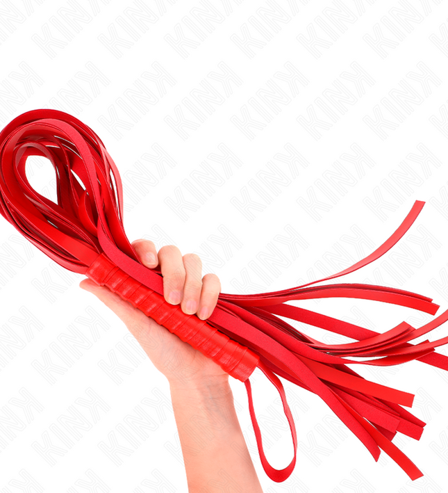 KINK - RED SHORT HANDLE LONG TAIL WHIP 70 CM