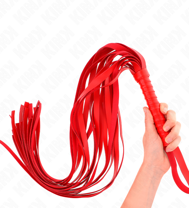 KINK - RED SHORT HANDLE LONG TAIL WHIP 70 CM