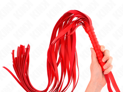 KINK - RED SHORT HANDLE LONG TAIL WHIP 70 CM