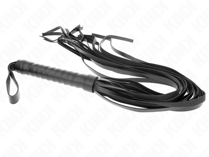 KINK - NEGRO SHORT HANDLE LONG TAIL WHIP 70 CM