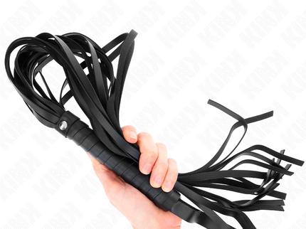 KINK - NEGRO SHORT HANDLE LONG TAIL WHIP 70 CM