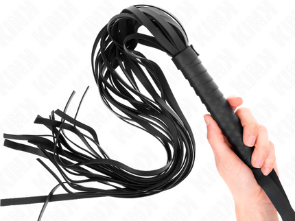 KINK - NEGRO SHORT HANDLE LONG TAIL WHIP 70 CM