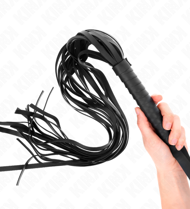 KINK - NEGRO SHORT HANDLE LONG TAIL WHIP 70 CM