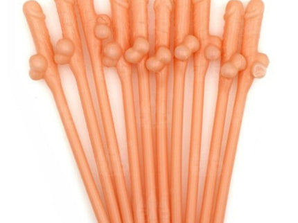 DIABLO PICANTE - 10 PENIS SHAPED STRAWS