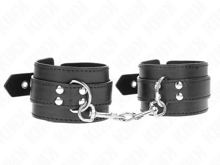 KINK - WRIST RESTRAINTS WITH STUDS 35 X 6 CM