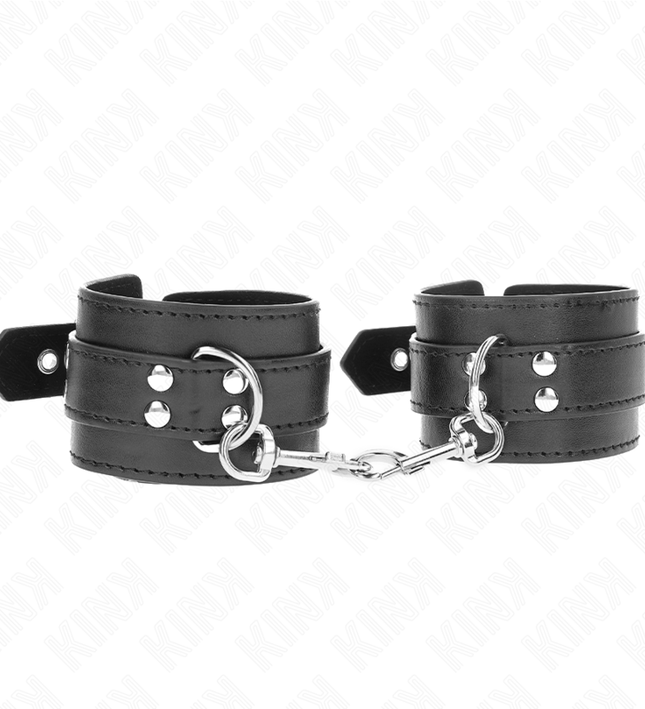 KINK - WRIST RESTRAINTS WITH STUDS 35 X 6 CM