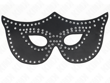 KINK - LEATHERETTE MASK WITH RIVETS MODEL 2 30 x 12 CM