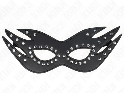 KINK - LEATHERETTE MASK WITH RIVETS MODEL 3 26 x 9.5 CM