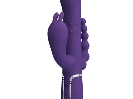 PRETTY LOVE - CAMMY TRIPLE VIBRATOR MULTIFUNCTION 4 IN 1 PURPLE