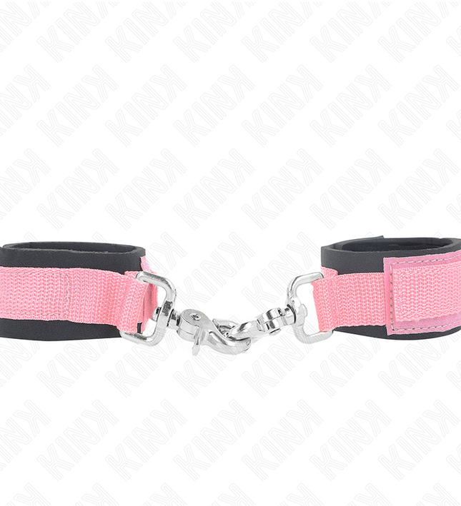 KINK - ADJUSTABLE NEOPRENE WRIST RESTRAINTS PINK ADJUSTABLE 22-34 CM