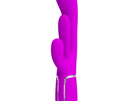PRETTY LOVE - SHANIA TRIPLE RABBIT VIBRATOR MULTIFUNCTION PINK