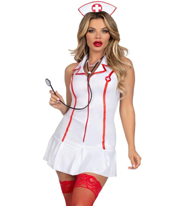 LEG AVENUE - HEAD NURSE COSTUME WHITE M/L