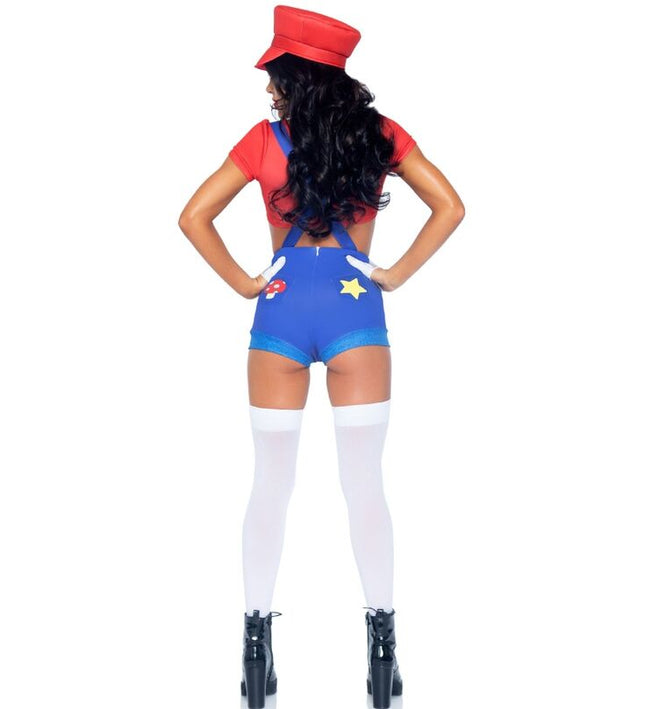 LEG AVENUE - SEXY COSTUME MARIO BROS RED/BLUE S