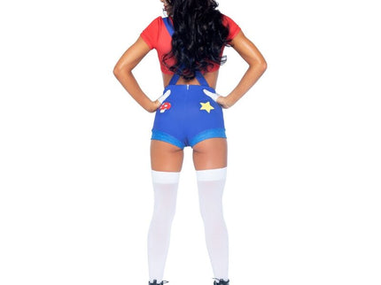 LEG AVENUE - SEXY COSTUME MARIO BROS RED/BLUE M