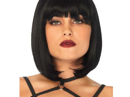 LEG AVENUE - SHORT NATURAL BOB WIG BLACK
