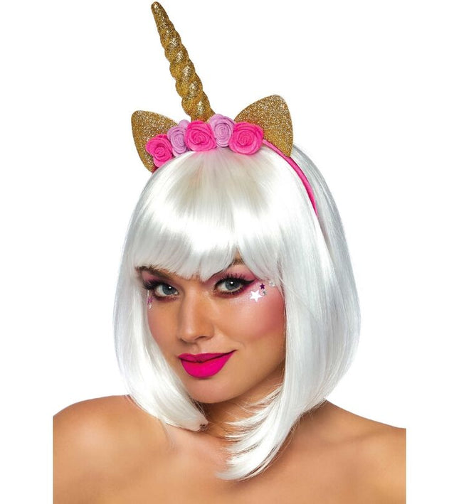 LEG AVENUE - UNICORN FLOWER HEADBAND GOLD