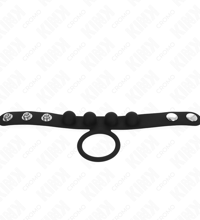 KINK - LEATHER PENIS RING 3.5 CM WITH PRESSURE CLOSURE 23 X 2 CM