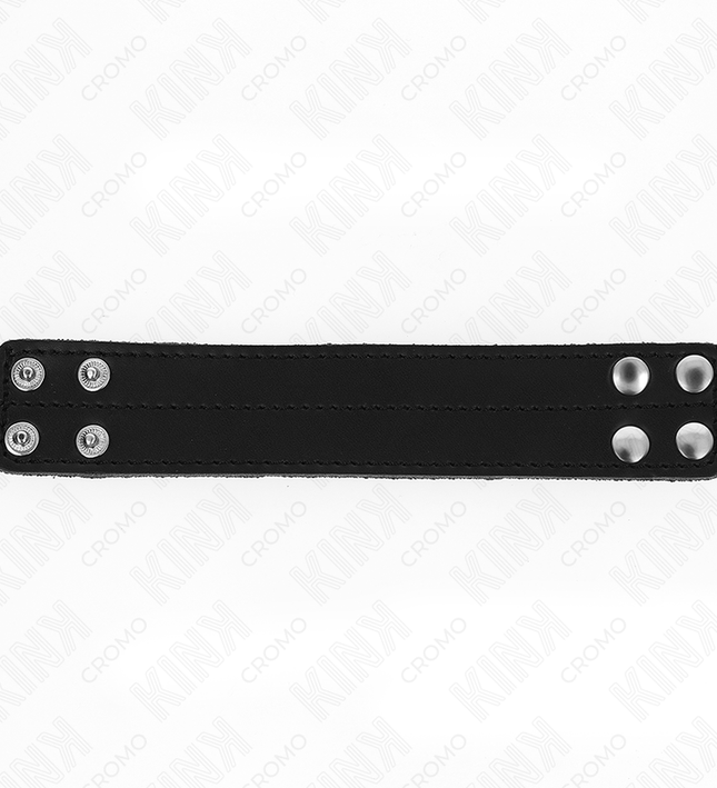 KINK - LEATHER PENIS RING WITH PRESSURE CLOSURE 18.5 X 3.3 CM