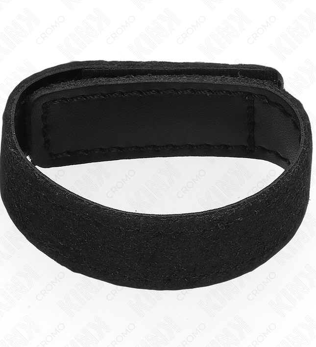 KINK - LEATHER PENIS RING WITH VELCRO CLOSURE 20 X 2 CM