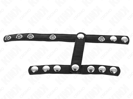 KINK - PENIS RING WITH 3 ADJUSTABLE BALL SPLITTER STRAPS