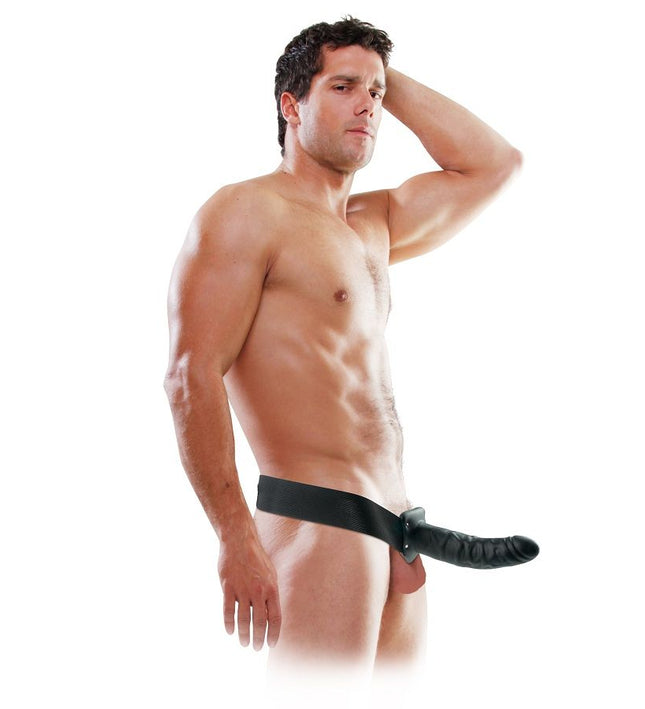 FETISH FANTASY SERIES - 19 CM HOLLOW STRAP-ON BLACK