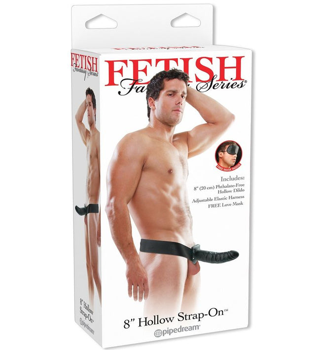 FETISH FANTASY SERIES - 19 CM HOLLOW STRAP-ON BLACK