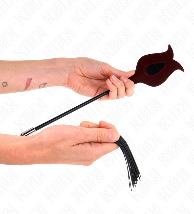 KINK - ROSE SHAPE SILICONE TASSEL WHIP 45 CM